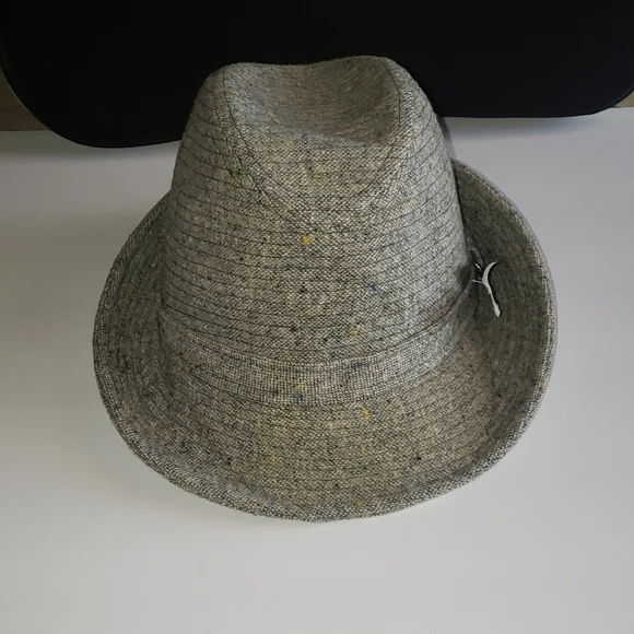 Vintage Knox Custom Felt Fedora Hat with Feather Accent Tan Wool Made in USA FUR FELT HAT~ Fedora Knox New York~ Vintage Fashion  main image 3